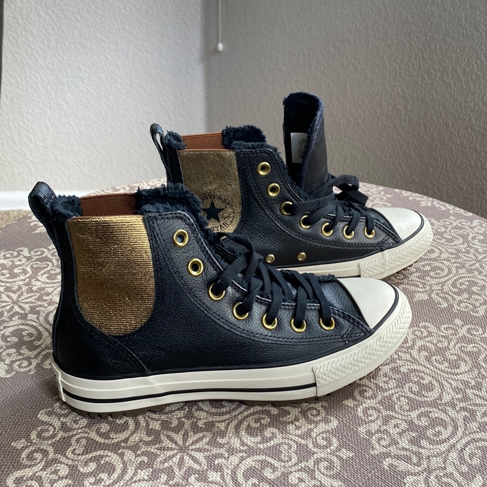 Fur lined Converse Booties